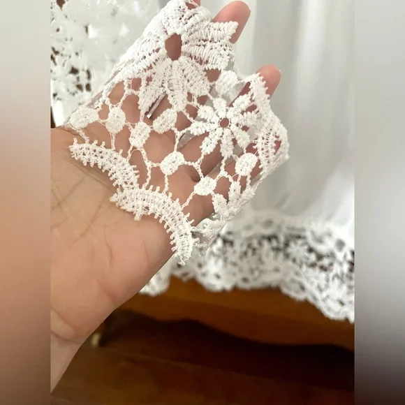 Elegant Lace White Blouse* - Picture 4 of 10